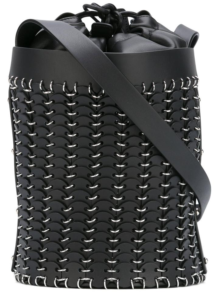 Paco Rabanne - Bucket Shoulder Bag - Women - Leather/metal - One Size, Women's, Black, Leather/metal
