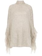 Cecilia Prado Maia Knit Poncho - Grey