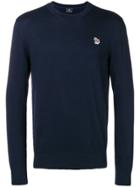 Ps By Paul Smith Zebra Patch Jumper - Blue