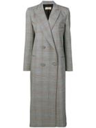 Maison Flaneur Glencheck Coat - Grey