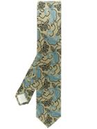 Prada Paisley Patterned Tie - Nude & Neutrals