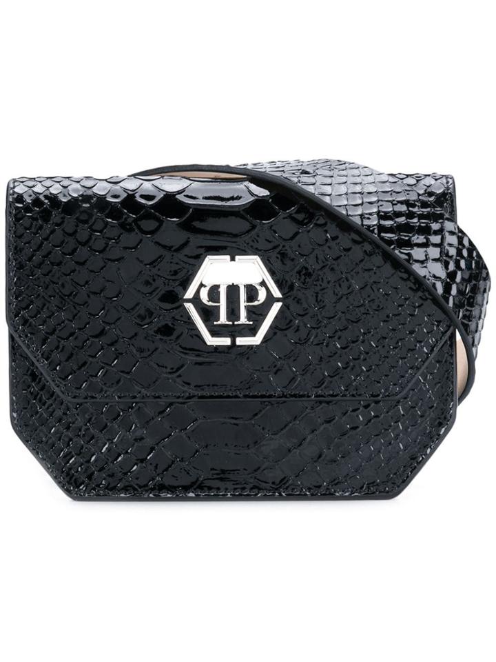 Philipp Plein Embossed Belt Bag - Black