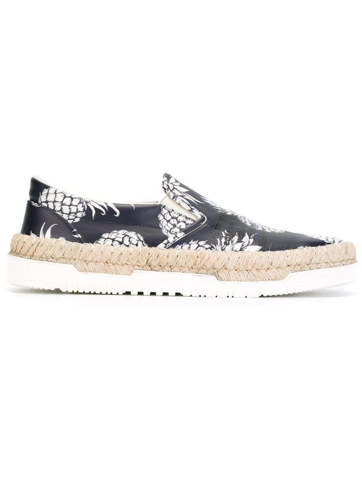 Valentino Garavani Pineapple Print Slip-on Sneakers
