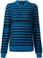 Sonia Rykiel Striped Pullover, Women's, Size: Small, Blue, Wool