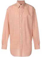 Raf Simons Gingham Hem Detail Shirt - Yellow & Orange
