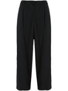Marni Cropped Trousers, Women's, Size: 38, Black, Elastodiene/viscose