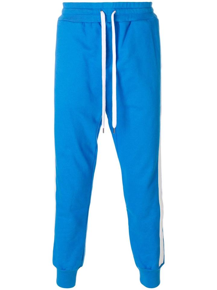 Ports 1961 Track Pants With Side Stripes - Blue
