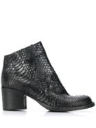 Strategia Snakeskin Effect Boots - Grey