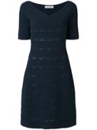 D.exterior Textured V-neck Dress - Unavailable
