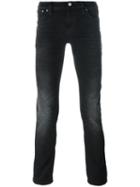 Nudie Jeans Co Stonewashed Skinny Jeans, Men's, Size: 30, Black, Cotton/spandex/elastane