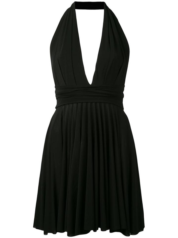 Plein Sud - Halterneck Dress - Women - Spandex/elastane/viscose - 38, Black, Spandex/elastane/viscose