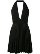 Plein Sud - Halterneck Dress - Women - Spandex/elastane/viscose - 38, Black, Spandex/elastane/viscose