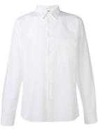 Acne Studios Chest Pocket Shirt, Men's, Size: 50, White, Cotton/nylon/spandex/elastane/viscose