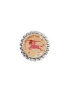 Burberry Bottle Cap Brooch - Metallic