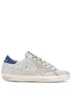 Golden Goose Classic Star Glitter Sneakers - Silver