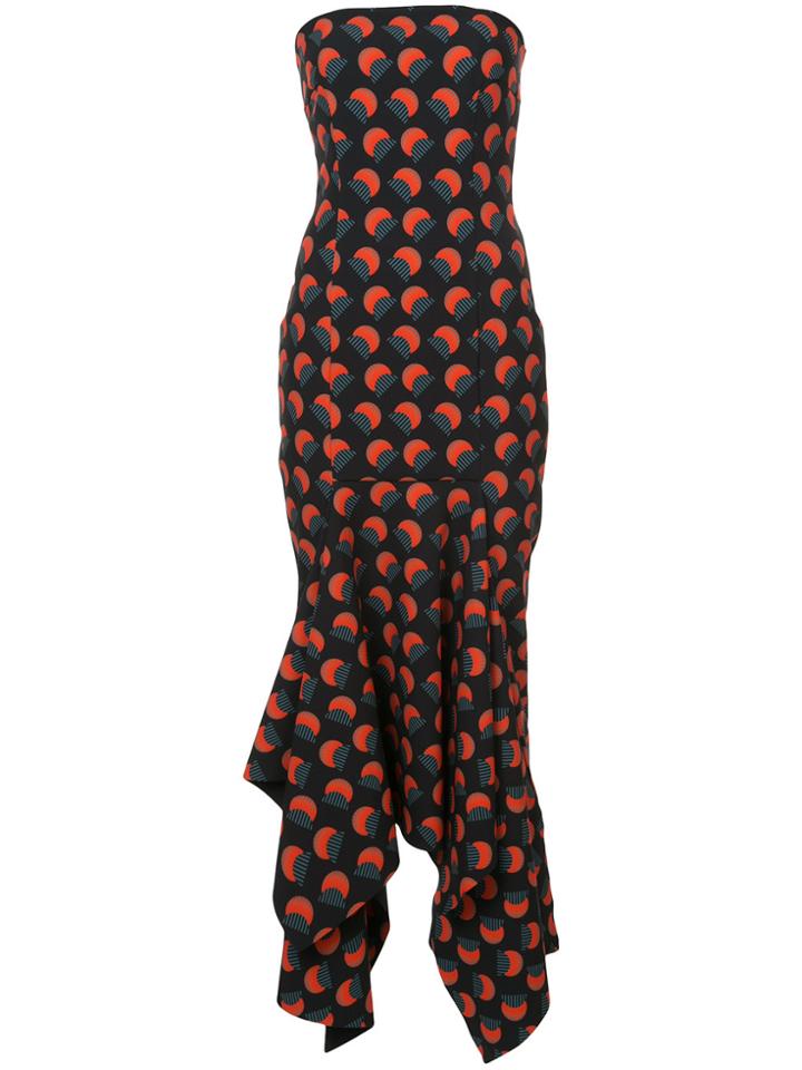 Solace London Veronique Printed Dress - Blue