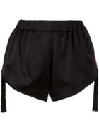 Saint Laurent Beaded Fringed Star Shorts - Black