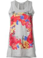Adidas By Stella Mccartney 'essentials Blossom' Vest, Women's, Size: Xs, Grey, Cotton