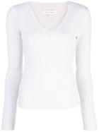 Narciso Rodriguez V-neck Jumper - White