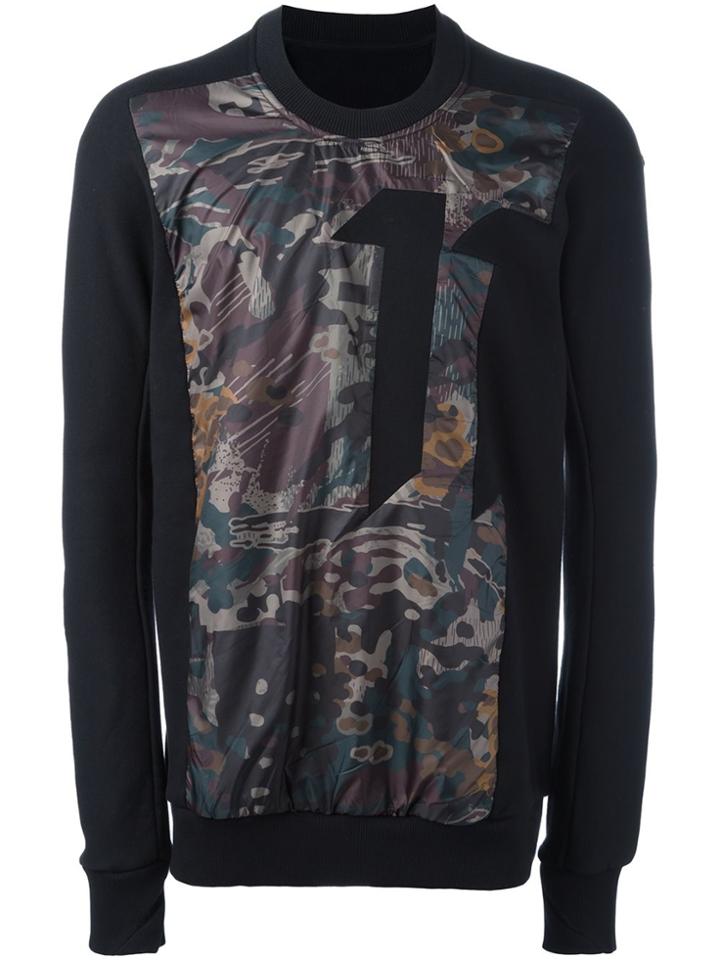 11 By Boris Bidjan Saberi Front Print Sweatshirt - Black