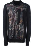 11 By Boris Bidjan Saberi Front Print Sweatshirt - Black