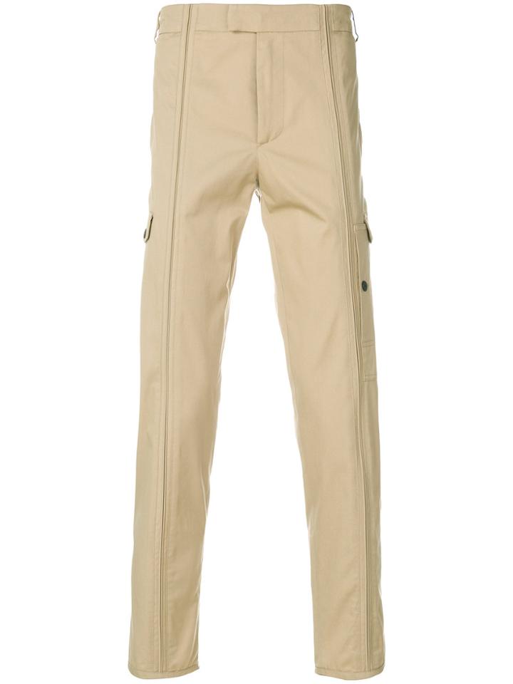 Les Hommes Vertical Cuts Trousers - Nude & Neutrals