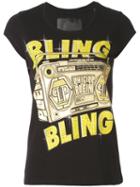 Philipp Plein - 'bling Bling' T-shirt - Women - Cotton - S, Black, Cotton