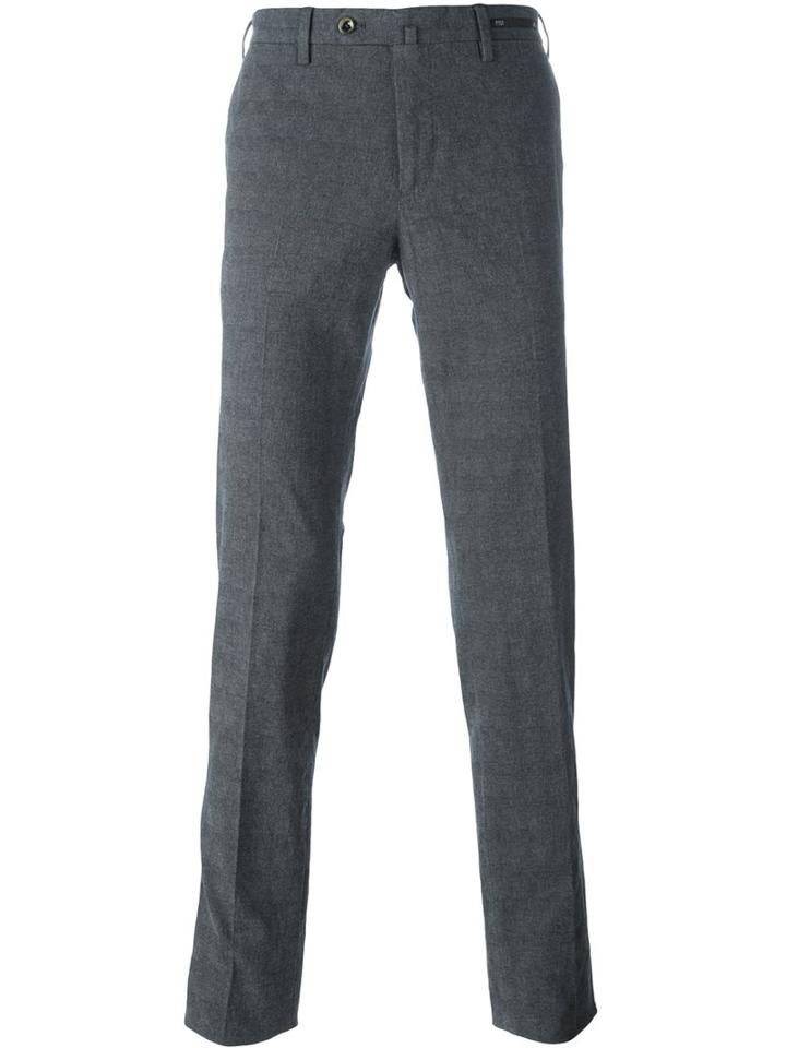Pt01 Tailored Trousers, Men's, Size: 54, Grey, Cotton/spandex/elastane