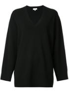 Ck Calvin Klein Low V-neck Jumper - Black