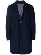 Lardini Single-breasted Coat - Blue