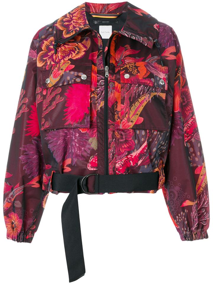 Paul Smith Floral Print Cropped Jacket - Multicolour