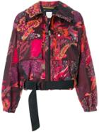Paul Smith Floral Print Cropped Jacket - Multicolour
