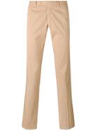 Armani Jeans - Straight Leg Chinos - Men - Cotton/spandex/elastane - 30, Nude/neutrals, Cotton/spandex/elastane