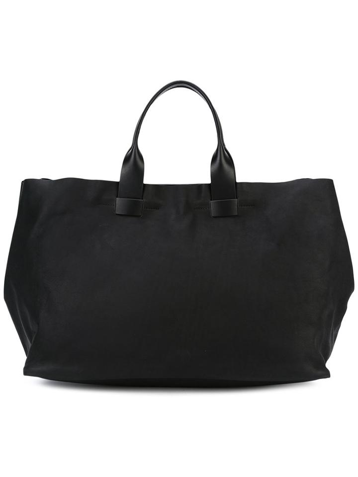 Troubadour - Large Tote Bag - Women - Calf Leather - One Size, Black, Calf Leather