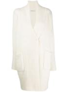 Agnona Draped Oversized Cardigan - White