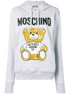 Moschino Brushstroke Teddy Bear Hoodie - Grey