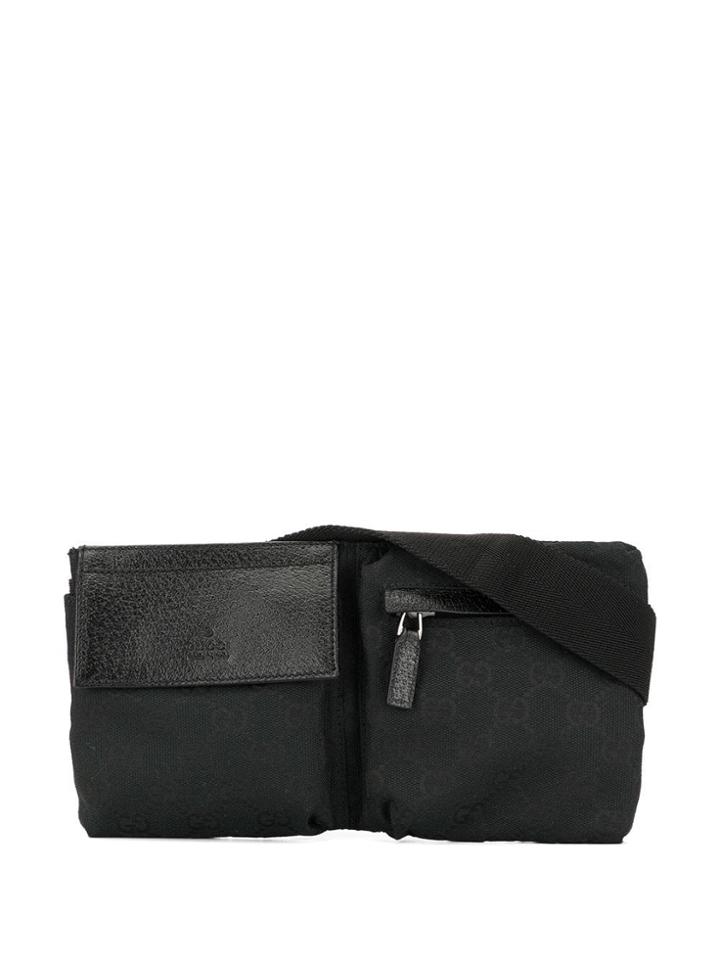 Gucci Pre-owned Gg Pattern Bum Bag - Black