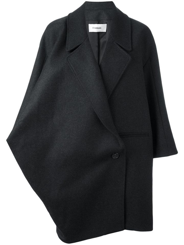 Chalayan Wide Collar Coat - Grey