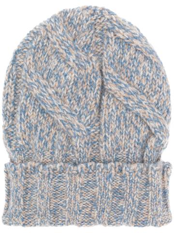 La Fileria For D'aniello Folded Beanie - Blue