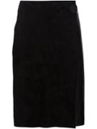 Calvin Klein Collection Contrast Texture Straight Skirt