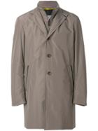Canali Double Collar Coat - Brown