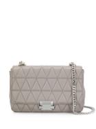 Michael Michael Kors Large Sloan Messenger Bag - Grey