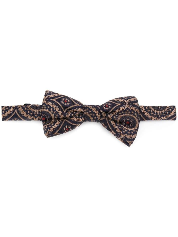 Tagliatore Patterend Bow-tie - Black