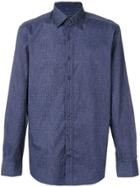 Hackett Patterned Fitted Shirt - Blue