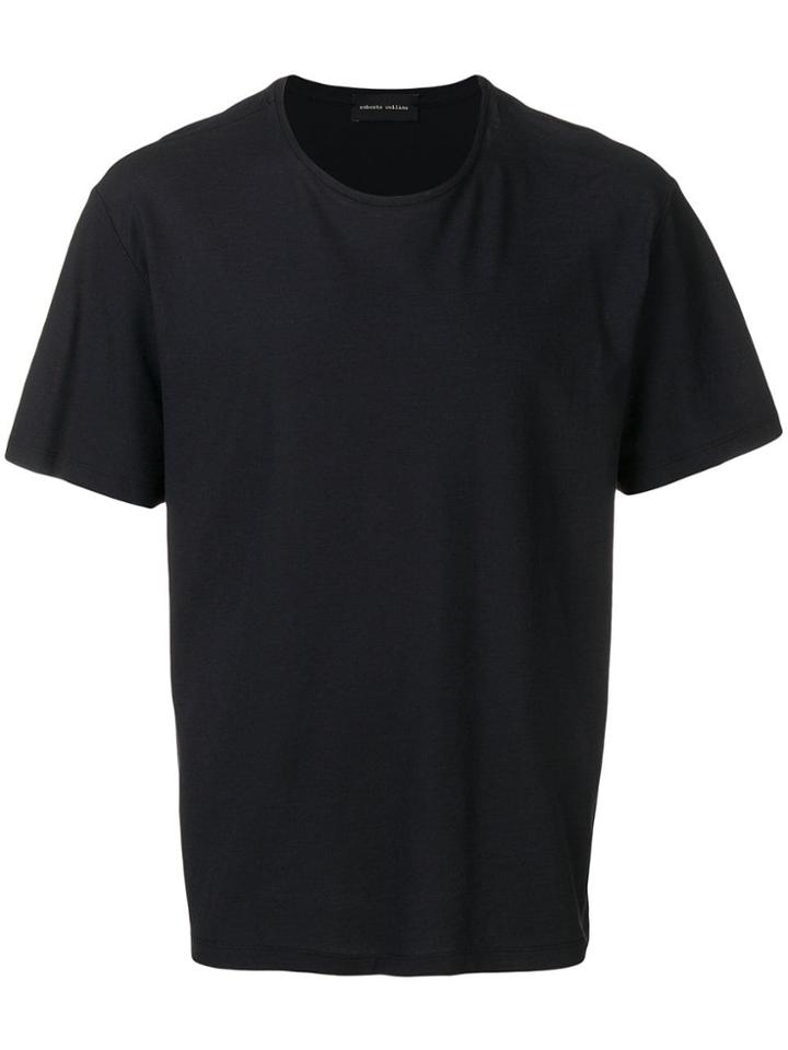 Roberto Collina Casual Crewneck T-shirt - Black
