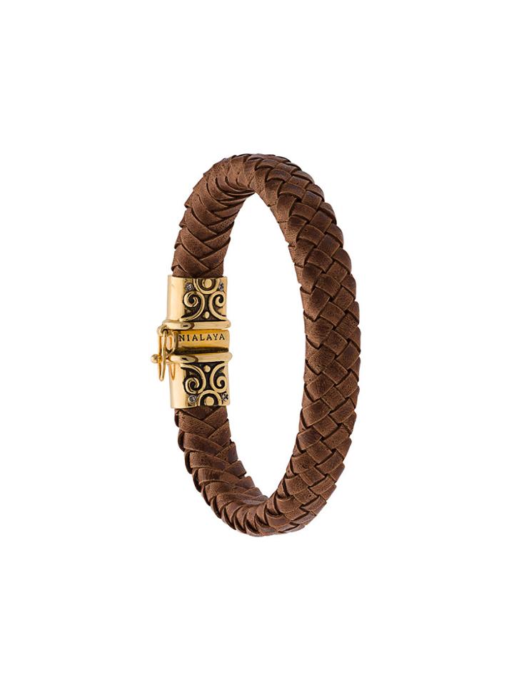 Nialaya Jewelry Woven Bracelet - Brown