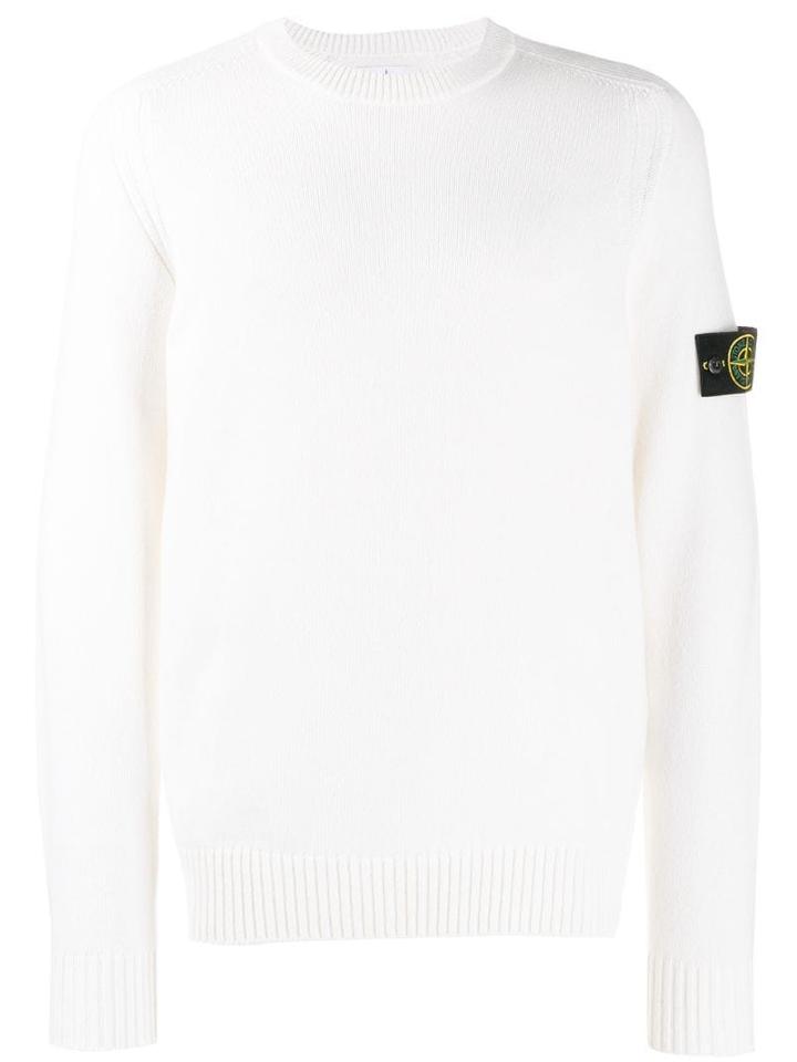 Stone Island Fine Knit Sweater - White