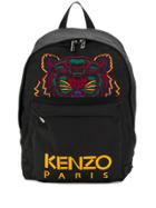 Kenzo Embroidered Tiger Logo Backpack - Black