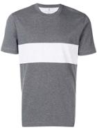 Brunello Cucinelli Contrast Band T-shirt - Grey