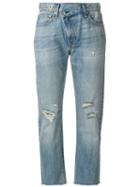 Rag & Bone /jean - Wicked Cropped Jeans - Women - Cotton - 24, Blue, Cotton